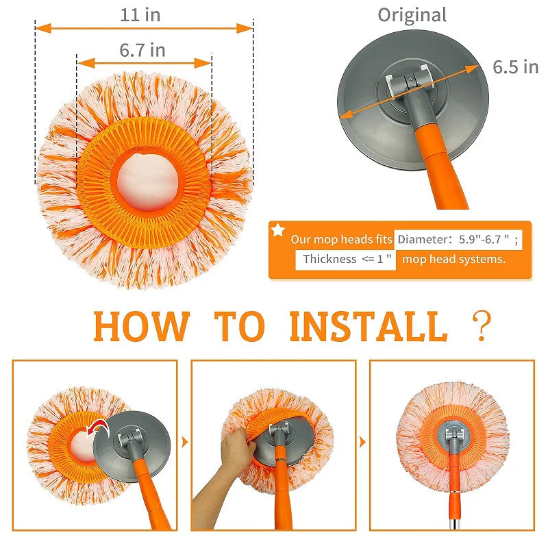 360° Rotatable Adjustable Cleaning Mop