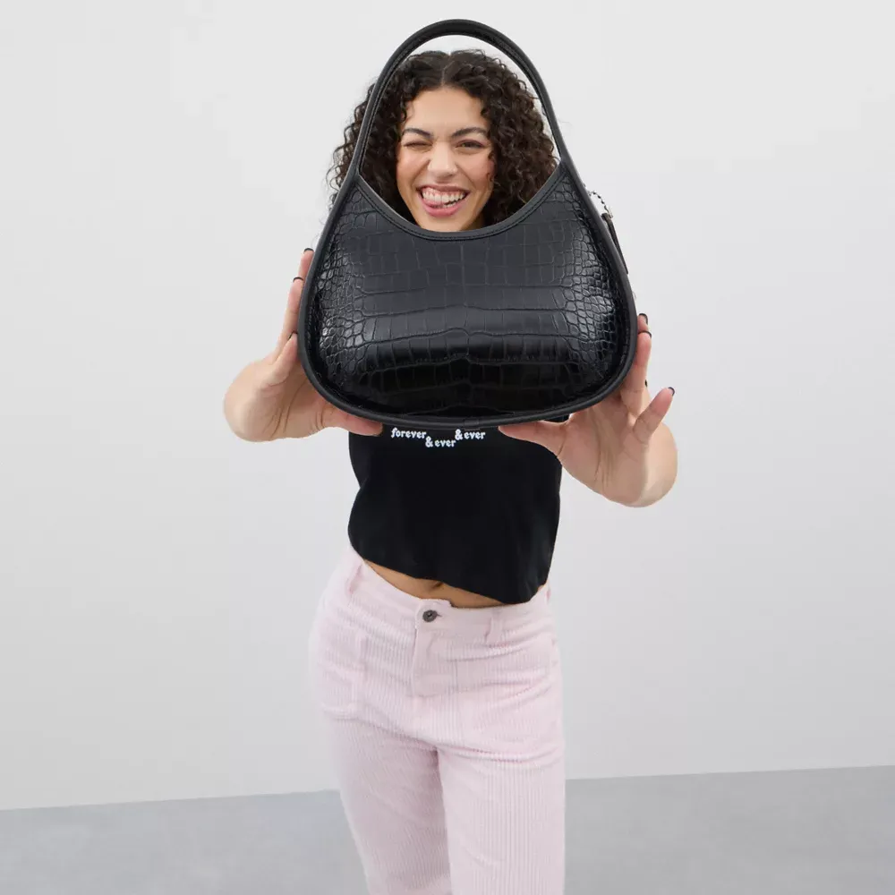 Ergo Bag In Croc Embossed  topia Leather