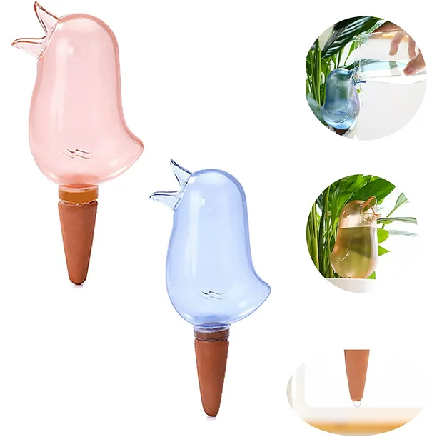 Self Spike Planter Drip Watering Bird