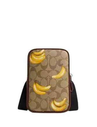 Aden Crossbody In Signature Canvas With Banana Print