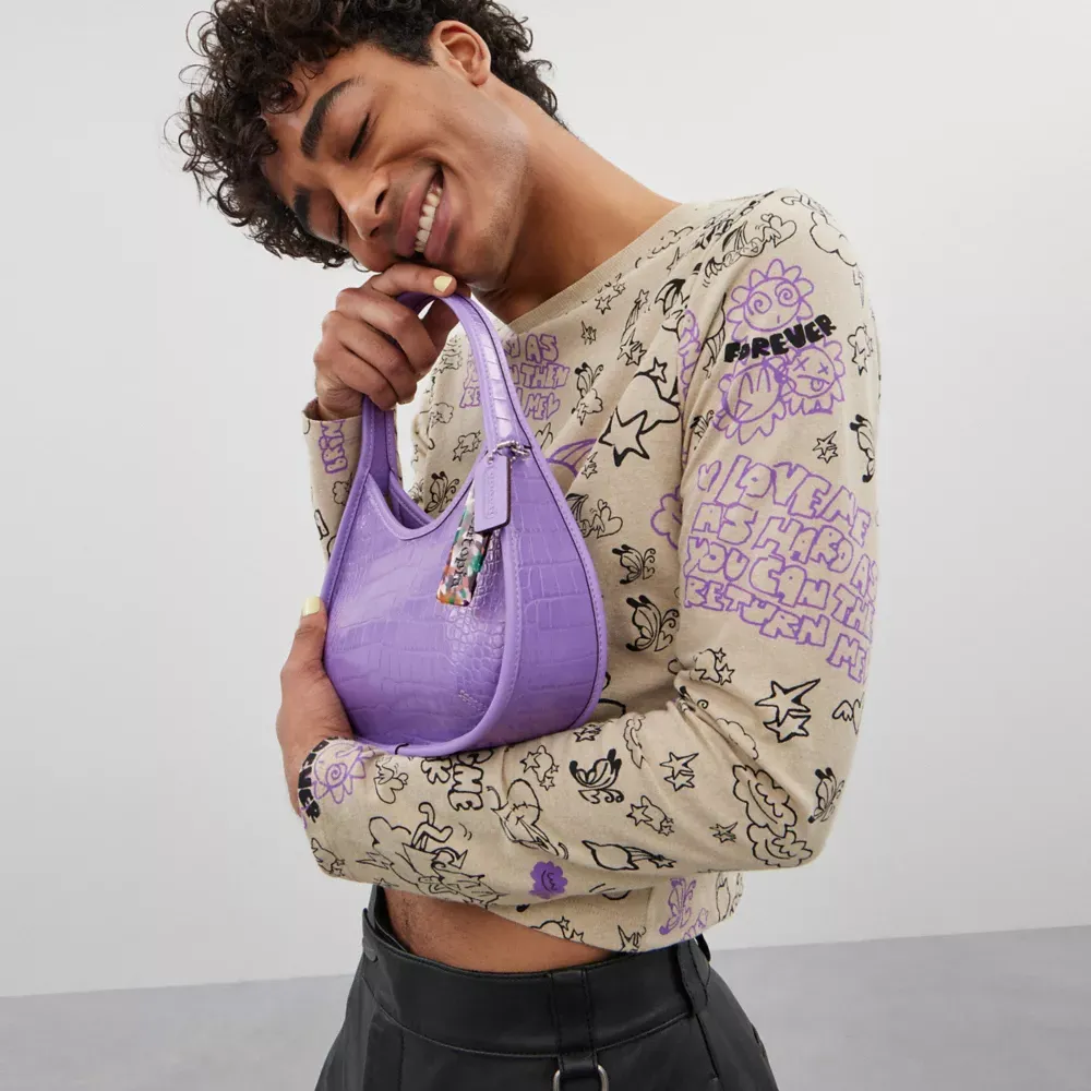 Ergo Bag In Croc Embossed  topia Leather