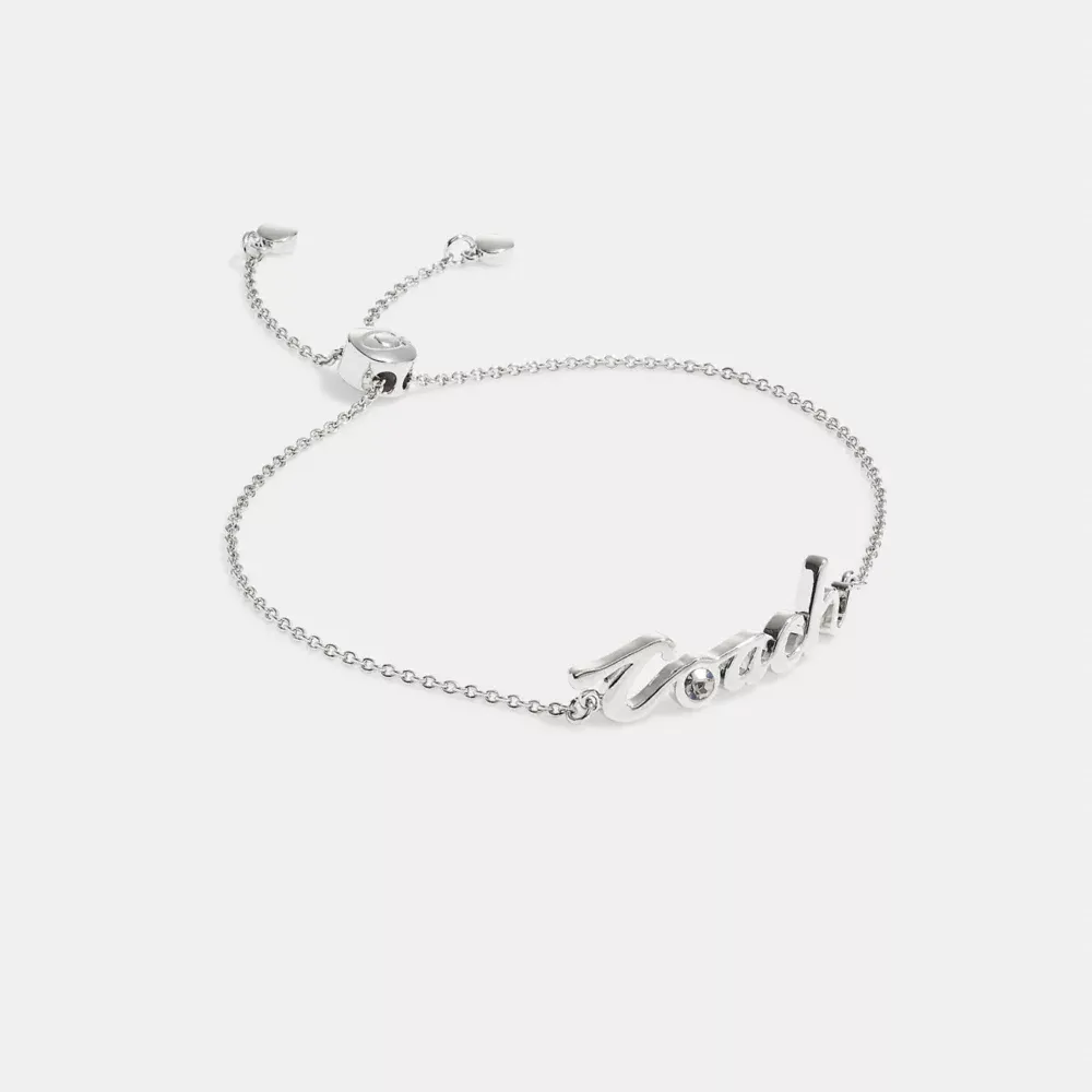 Logo Script Slider Bracelet