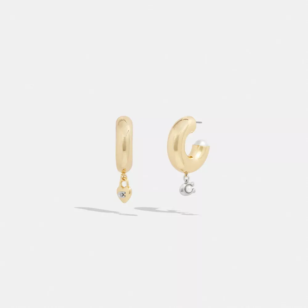 Signature Heart Chubby Hoop Earrings