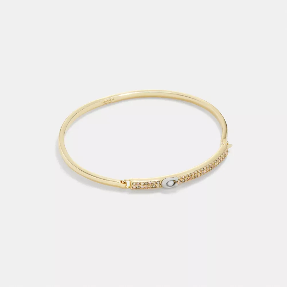 Signature Pavé Bar Thin Bangle