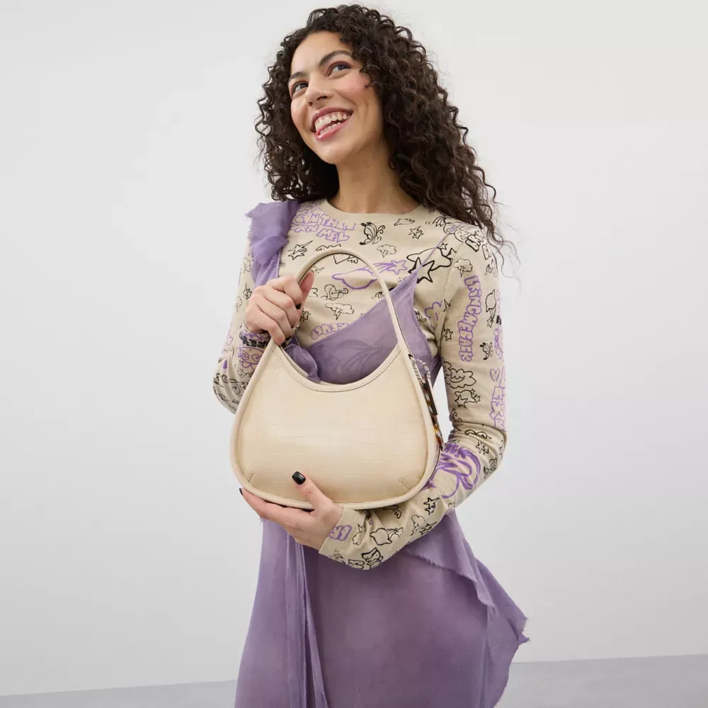 Ergo Bag In Croc Embossed  topia Leather