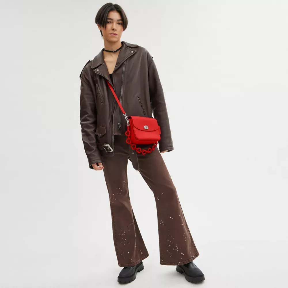 Cassie Crossbody 19 With Heart Strap