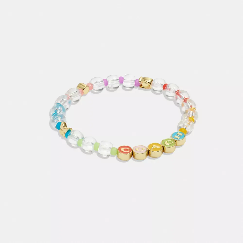 Enamel Beaded Stretch Bracelet