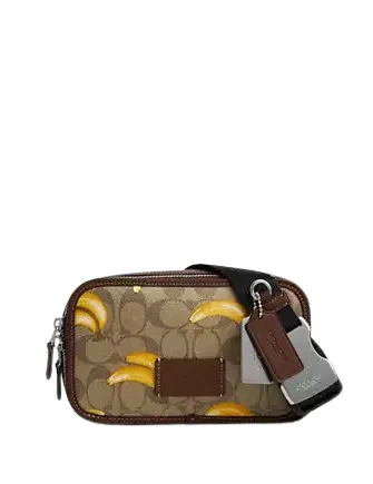Wyatt Belt Bag In Signature Canvas With Banana Print