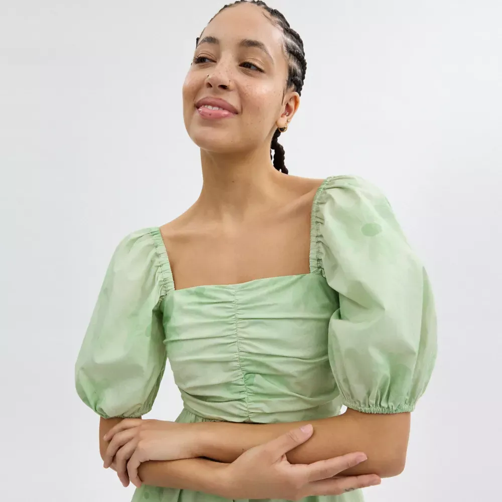 Puff Sleeve Mini Dress