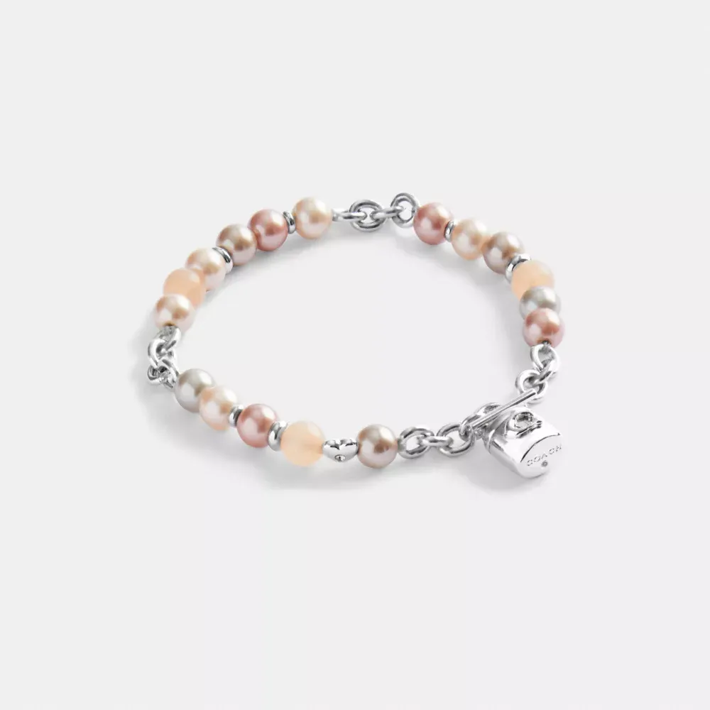 Pearl And Padlock Bracelet