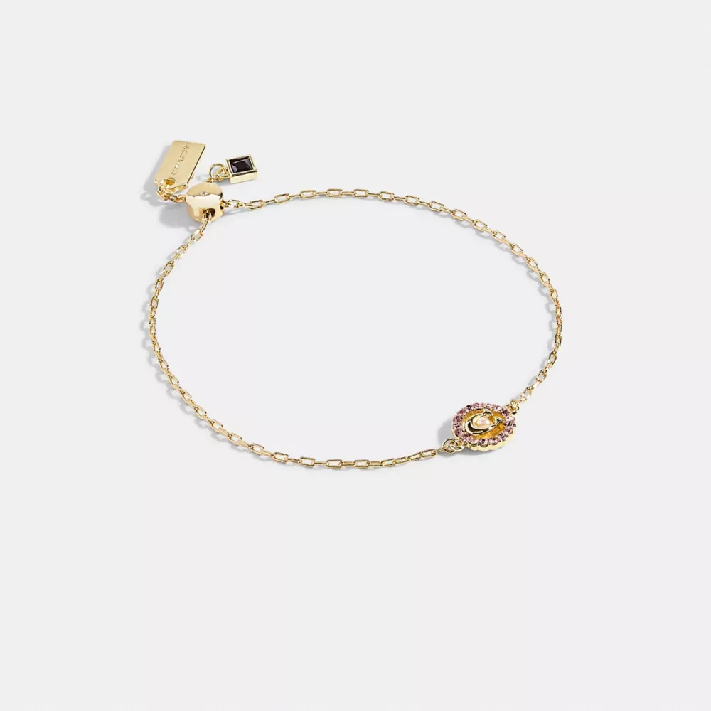 Signature Multicolor Crystal Slider Bracelet