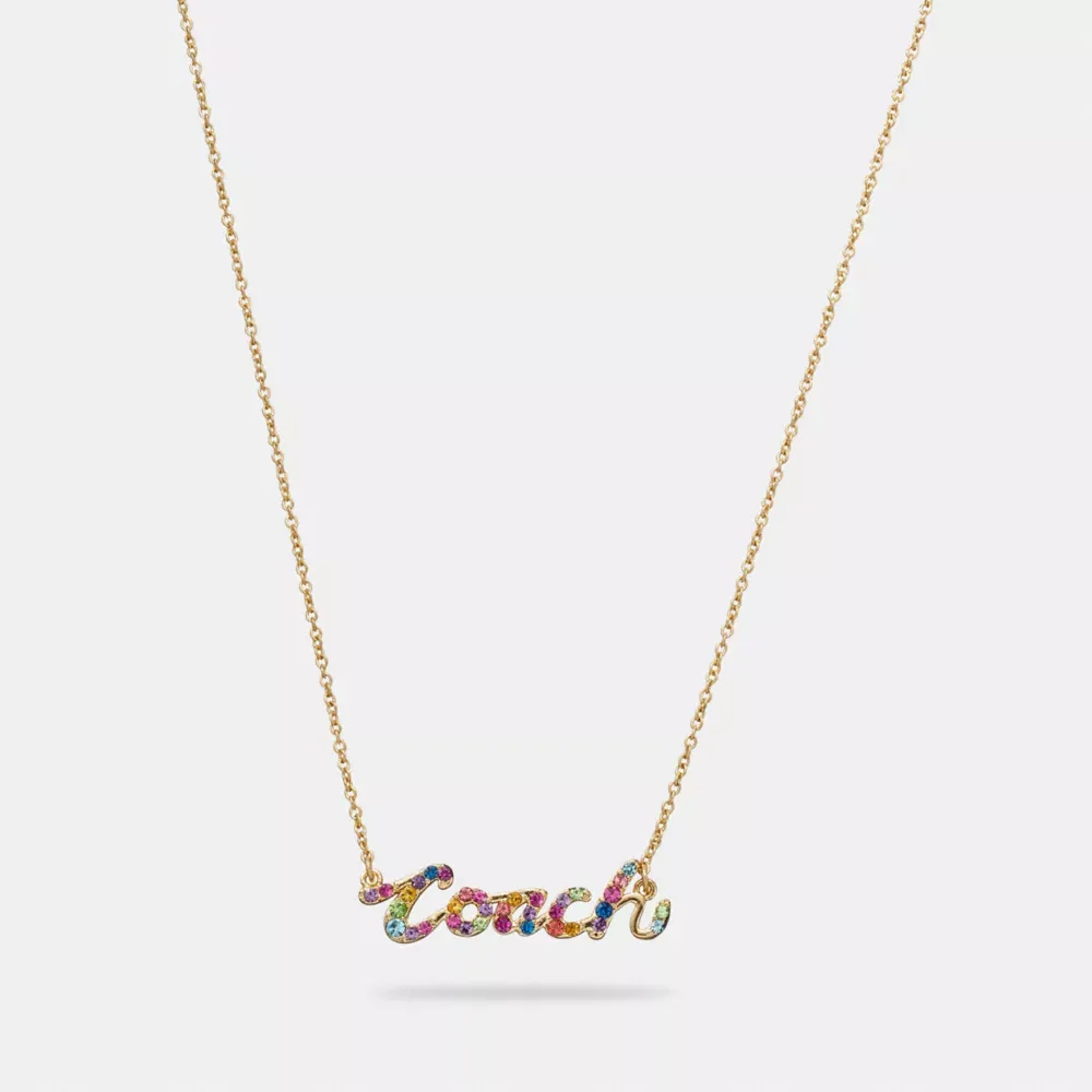 Signature Script Necklace