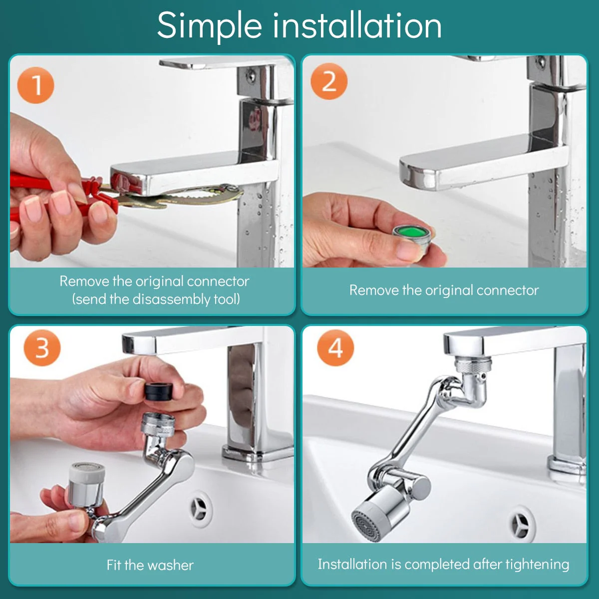 Rotatable Multifunctional Extension Faucet