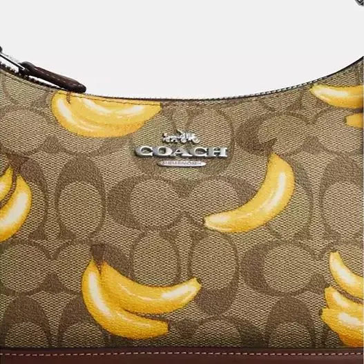 Shoulder Bag With Banana Print