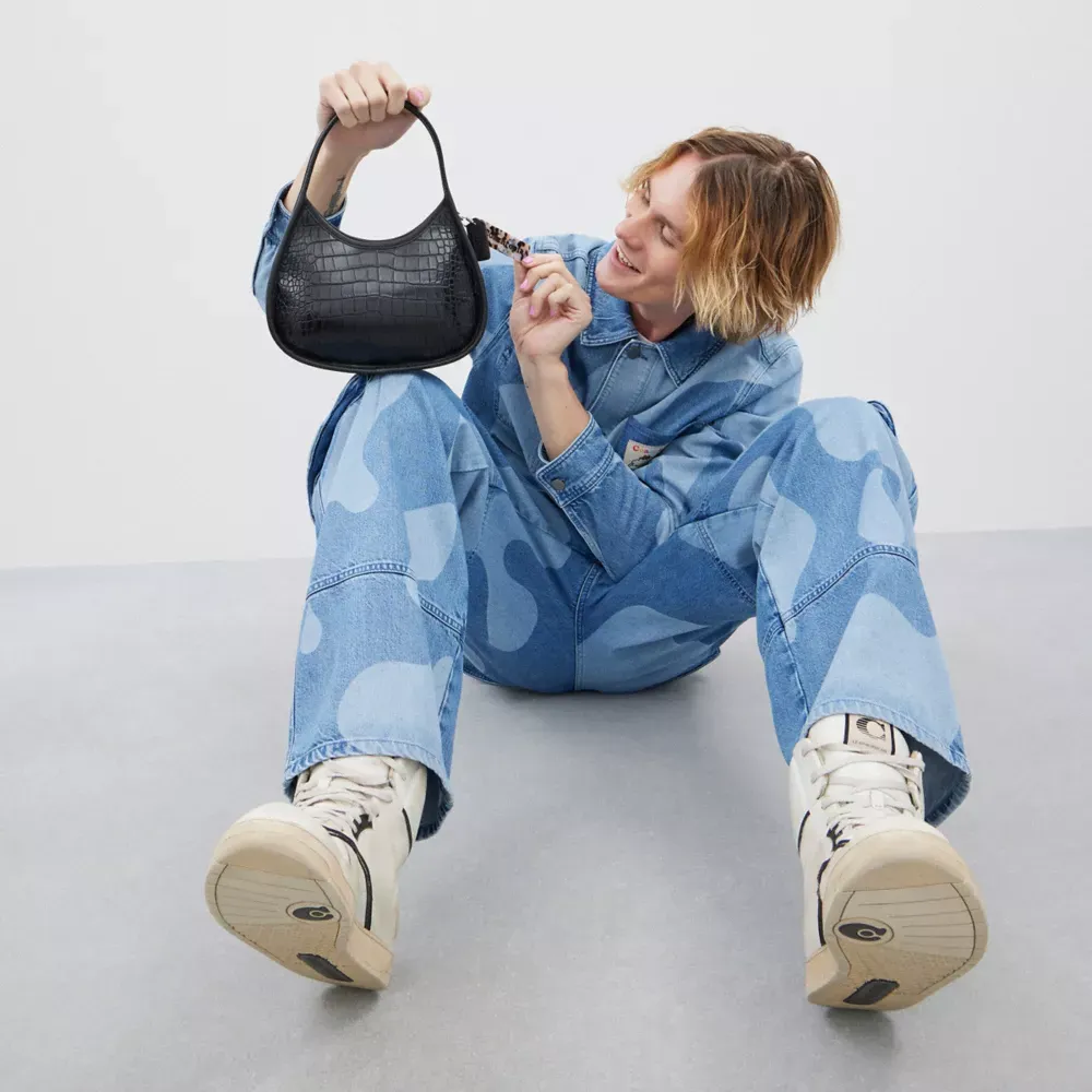 Ergo Bag In Croc Embossed  topia Leather