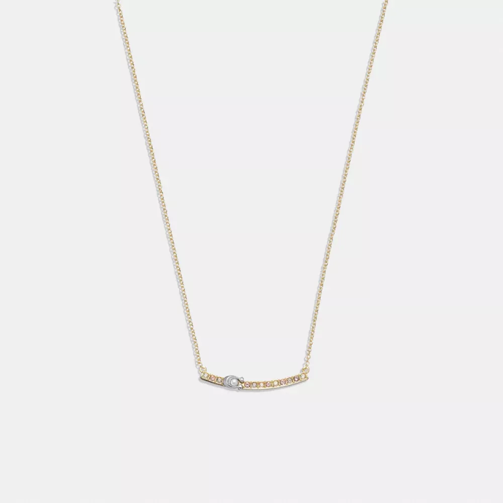 Signature Pavé Bar Necklace