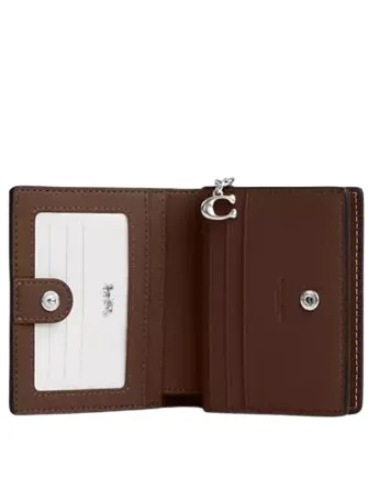 Snap Wallet In Signature Canvas With Banana Print