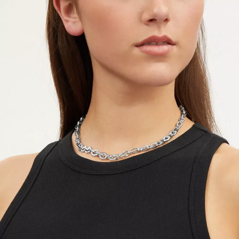 Open Circle Chain Necklace