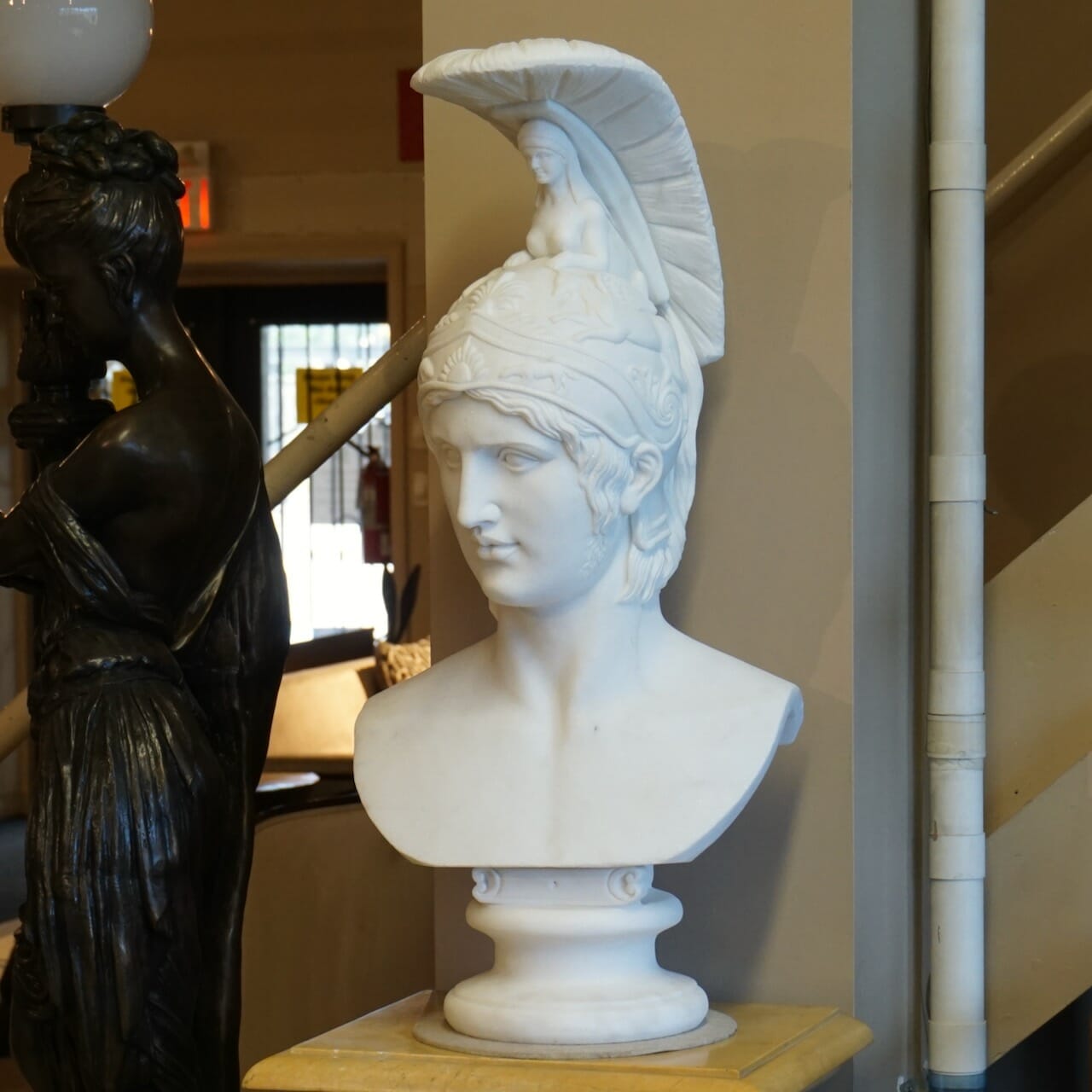 White Marble Achilles Bust Statue