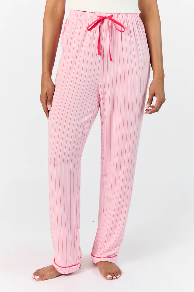 Pink and Red Stripe Pants